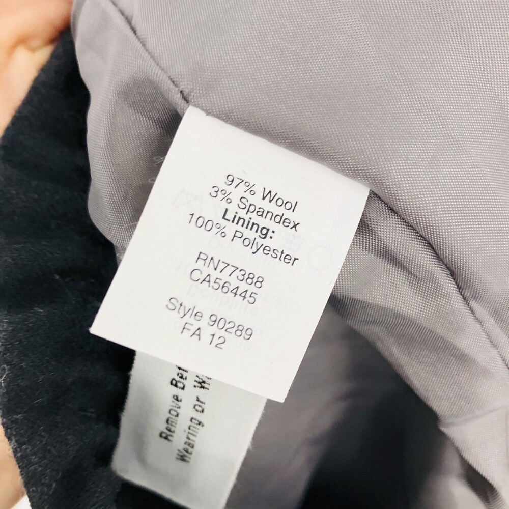 J Crew Charcoal Gray Wool City Mini Skirt 90289 Size 4 Preppy Elastic Waist High - Picture 4 of 5